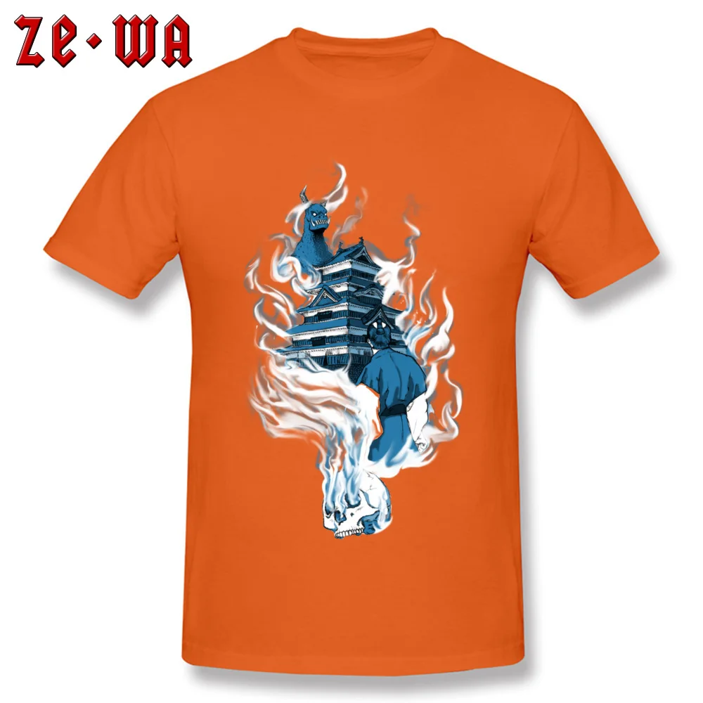 Classic Battle of Matsumoto Group T Shirts O Neck 100% Cotton Male Tops & Tees Short Sleeve VALENTINE DAY Group Top T-shirts Battle of Matsumoto orange