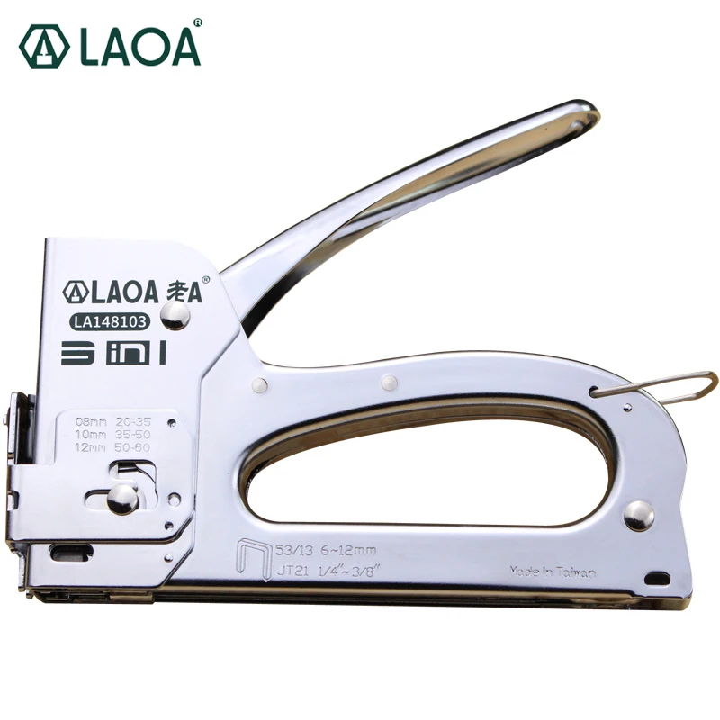 Laoa Multifunction Needles Gun 5in1 Nail Staple Gun Metal Abs