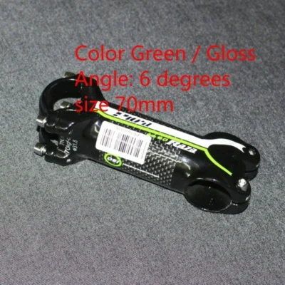 Бренд высокое качество посылка для горного велосипеда Сверхлегкий стержень из углеродного волокна/стояк диаметр 28,6-31,8 красный/зеленый 60 мм-120 мм - Цвет: Светло-желтый