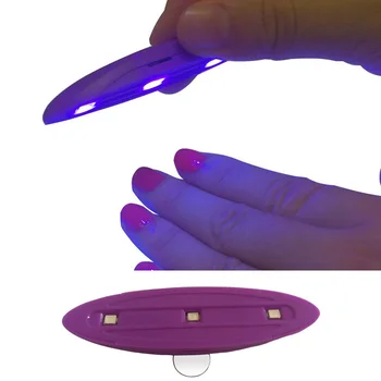 

Mini 6W UV 3 LEDs Lamp Nail Dryers for All Gels Perfect Thumb Solution Nail Art Manicure Tools Drying Machine Work for 2 hours