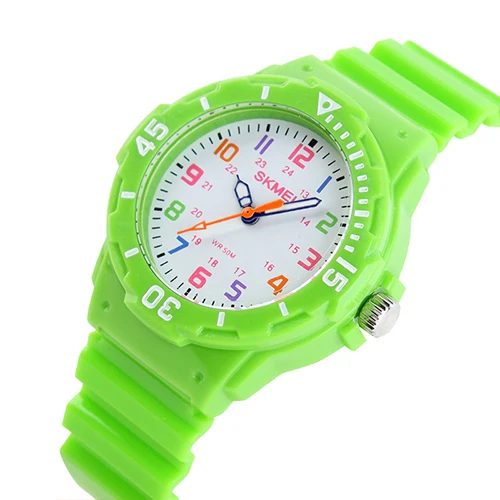 Модные Повседневные детские желеобразные часы для девочек и мальчиков, кварцевые Силиконовые водонепроницаемые детские часы, наручные часы для девочек, Reloj Relogio - Цвет: Green