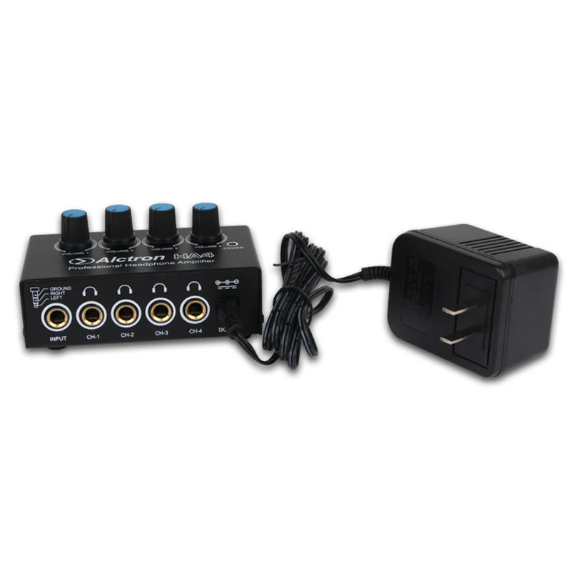 Alctron HA4 NEW Professional Monitoring Headphone Amplifier Compact 4 Channel Headphone Amp