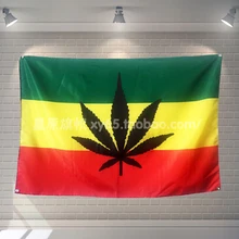 Флаг лист баннер Ямайки Боб Марли Регги Музыка рок-группа украшение дома подвесной флаг 4 втулки в углах 3*5 футов 144 см* 96 см