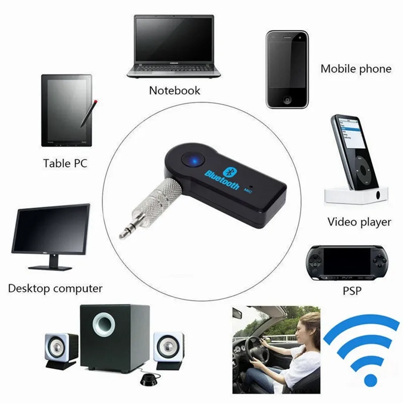 Для адаптеры Bluetooth 3 5 мм аудио для ресивер стерео портативных ПК автомобиля