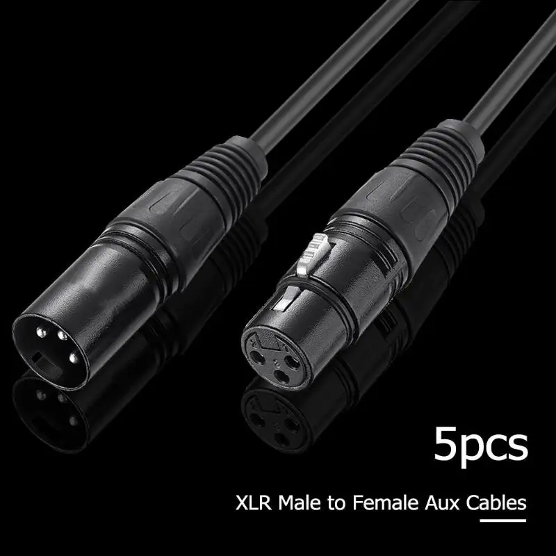 5 шт. 5.9ft DMX сценический DJ кабель для мужчин и женщин XLR разъем аудио провод шнур