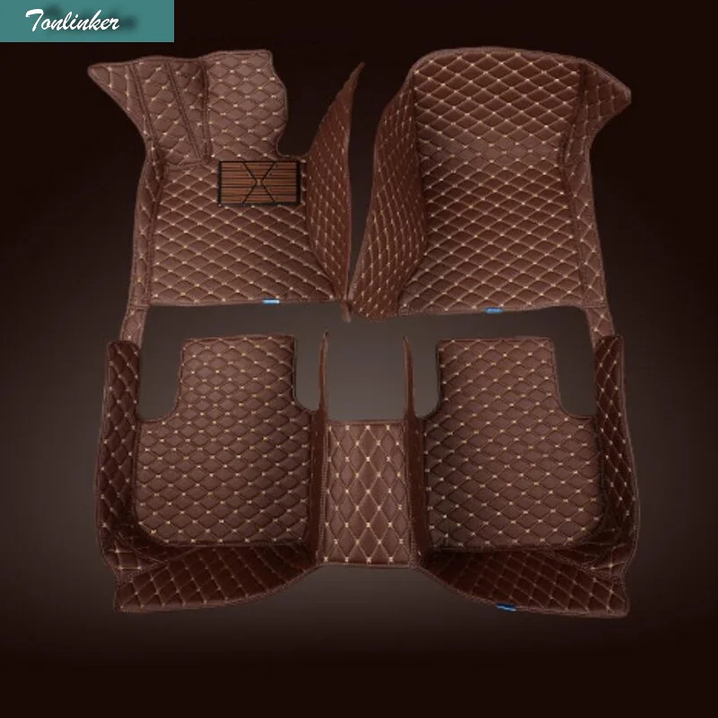 Tonlinker 3D Car Mats&carpet of floor for Volkswagen series Polo Passat CC Jetta Golf Tiguan ect