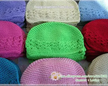 

Many color export Europ Free shiping Mid size 12.5-15*16 cm .10pcs/lot Kufi hats