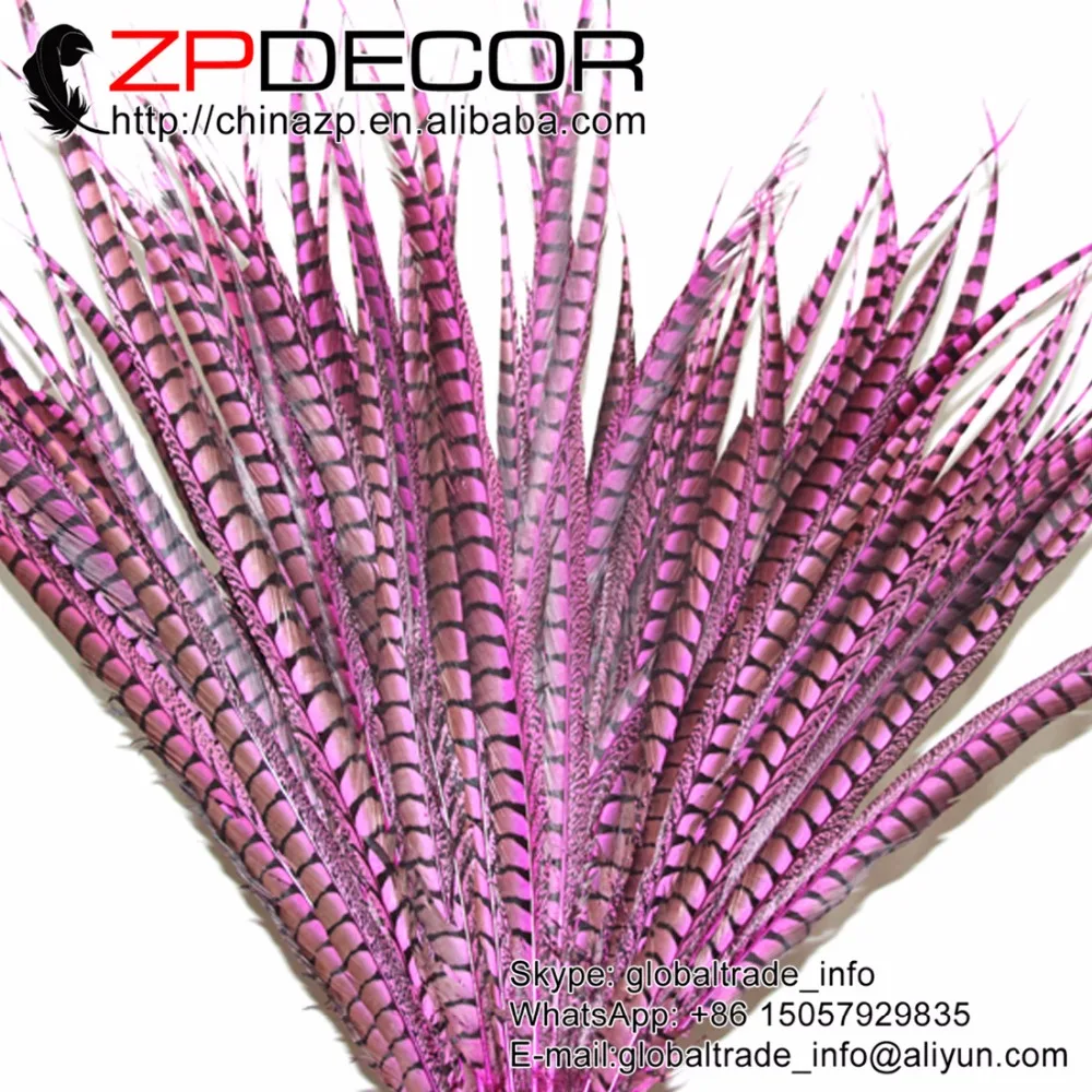 ZPDECOR 28 32 дюйма (70 80 см) 20 шт./лот окрашенные в розовый цвет женские перья из хвоста
