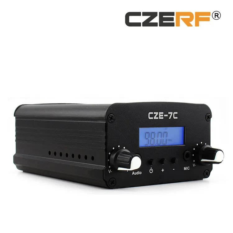 CZE-7C 7 Вт 76-108 МГц Регулируемая стерео PLL Беспроводная вещательная радиостанция fm-передатчик