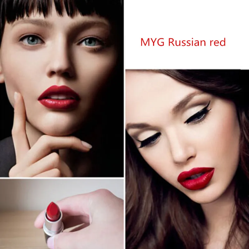 MYG матовая помада batom makeup русская красная Матовая жидкая губная помада mate lips batom матовая помада