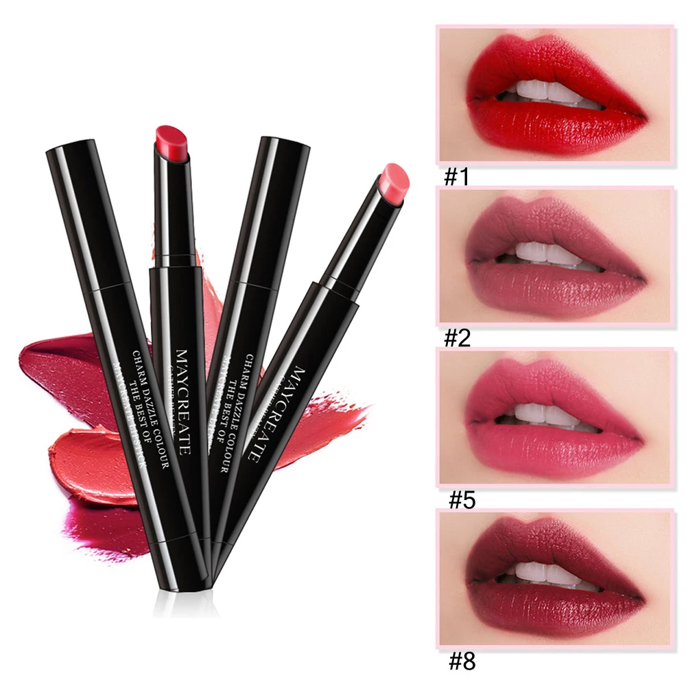 

1Pcs Waterproof Lipstick Pen Matte Lipstick Lip Sticks Long Lasting Lipstick Matte Red Lip For Makeup Nude Matte Glitter