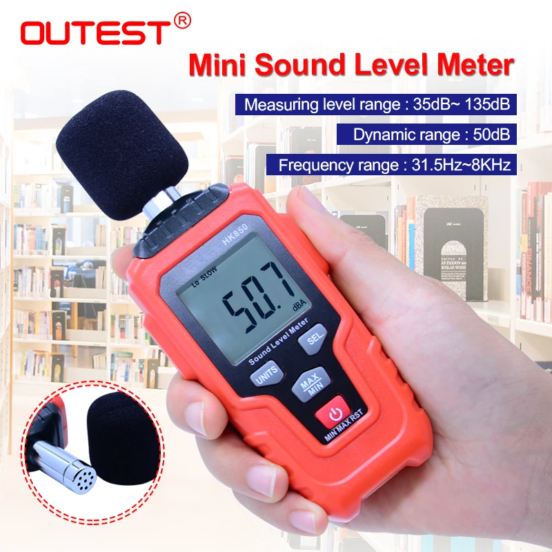 Sound level meters Decibel meter logger Noise Audio detector Digital