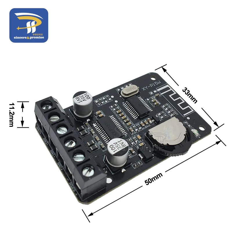 10 Вт/15 Вт/20 Вт стерео Bluetooth усилитель мощности доска 12 В/24 В высокой мощности Цифровой усилитель модуль XY-P15W