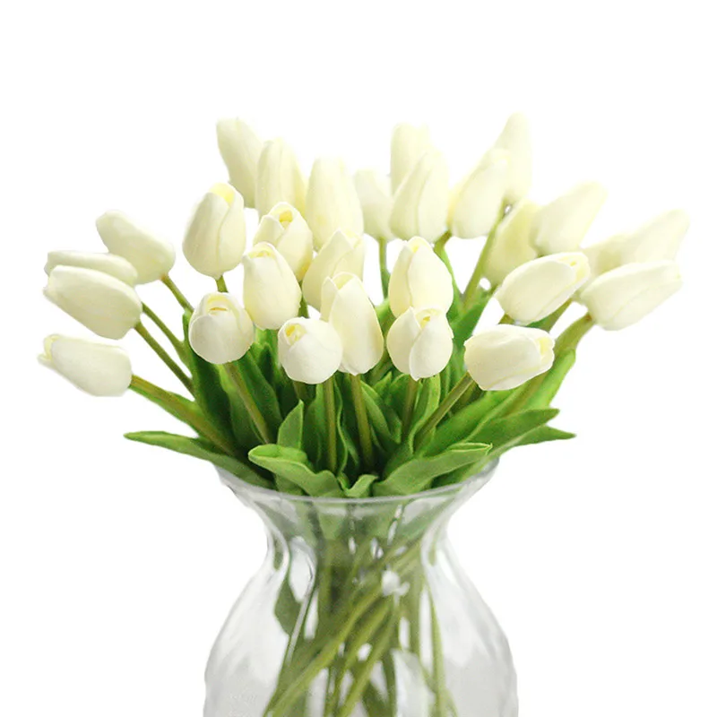

Tulips Artificial Flowers PU Artificial Bouquet Real Touch Flowers For Home Wedding Decorative Flowers & Wreaths p0.21