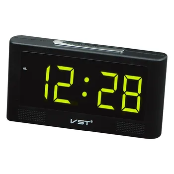 

Big numbers LED electric alarm clock with EU plug Eurpe decor desktop led digital clock Bedside plugin LED glowing snooze clock