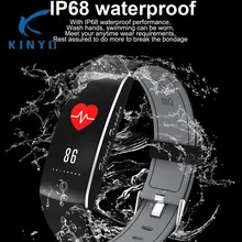 Новейшая модель; IP68 Водонепроницаемый 24 часа мониторинг сердечного ритма умные часы с определением группы крови, измеряет Давление мониторинг кислорода в крови браслет pk mi band 2 3
