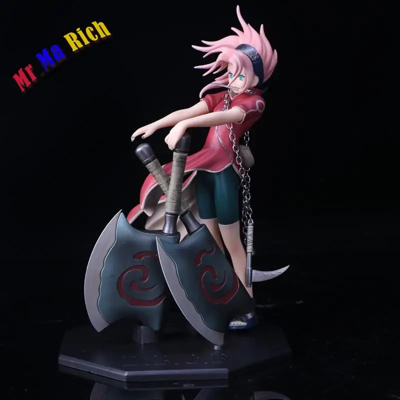 Аниме Shippuden Haruno Sakura Reviving Sharingan ПВХ фигурки Детские игрушки Brinquedos Коллекционная
