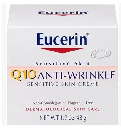 Увлажняющий крем Eucerin против морщин Q10 48 г для чувствительной кожи в США|wrinkle|wrinkle
