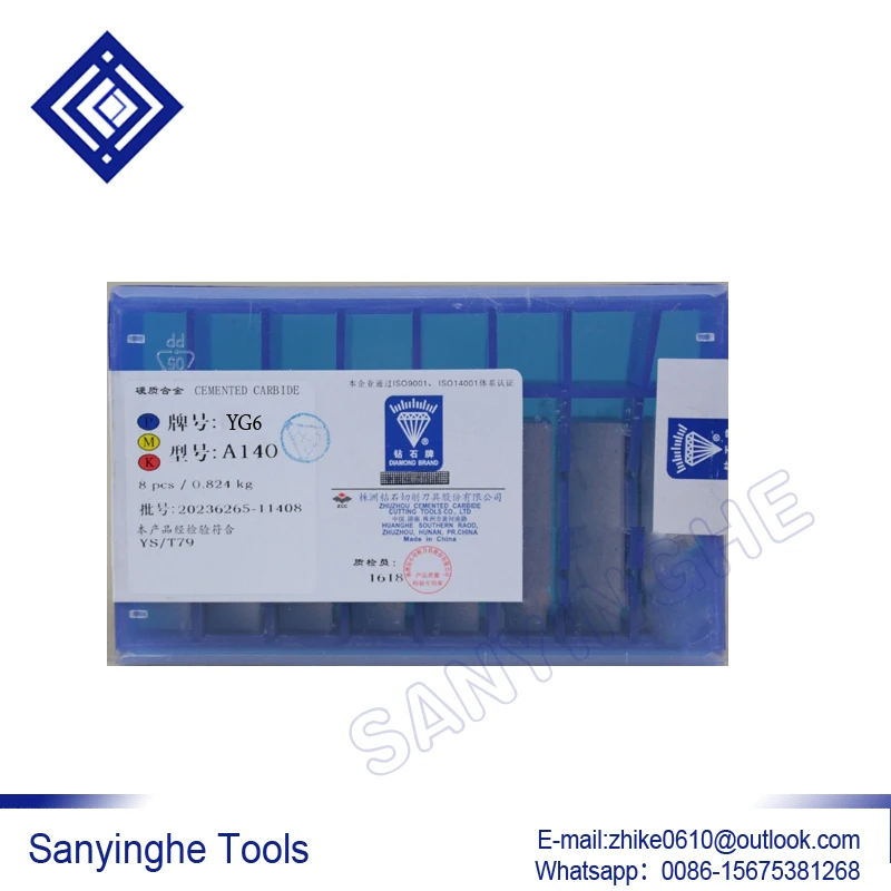 

Бесплатная доставка Высокое качество 8 шт./лот A140 YG6/YG8/YW1/YW2/YT5/YT14/YT15 карбидные сварные вставки