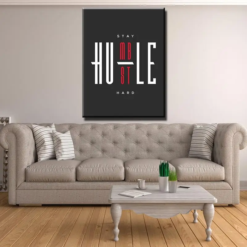 

STAY HUMBLE HUSTLE HARD CANVAS SET home decoration nordic style