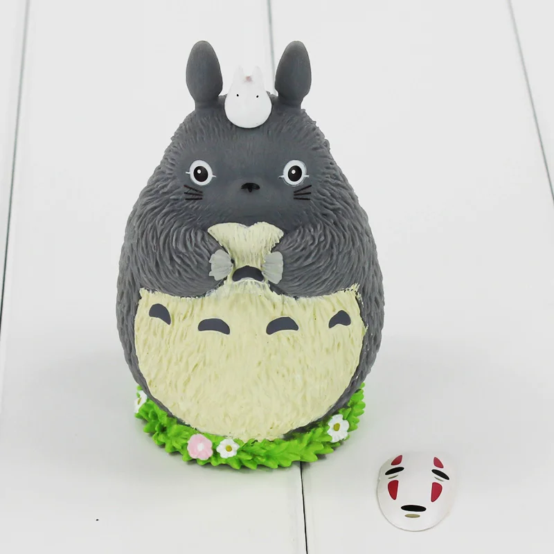 

Japanese Anime Cartoon Movie My Neighbor Totoro Pvc Figure Toy Model Dolls Piggy Bank Saving Bank for Kids with Box 18cm