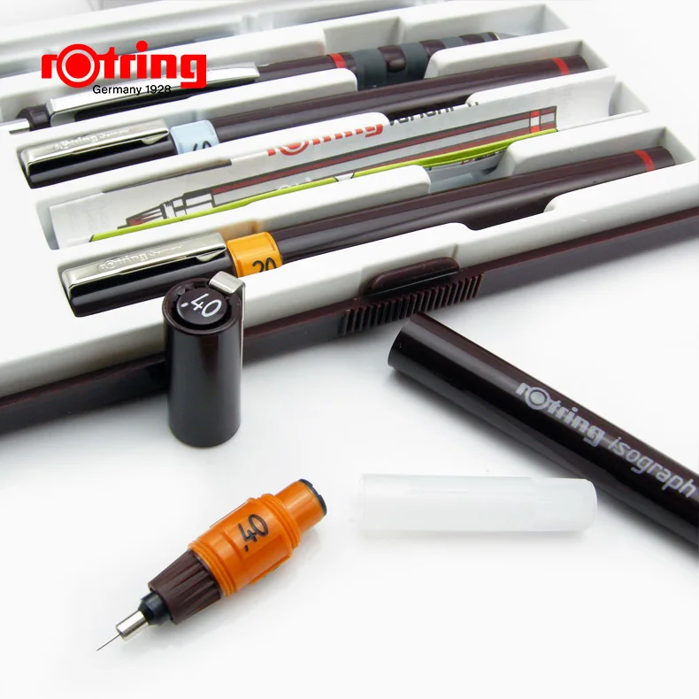 Германия rotring иглы ручка Набор JUNIOR простой может быть заполнен чернилами Классическая Ручка для рисования 02 04 06 набор