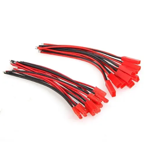  10 Pairs 100mm JST Stecker Kabel Linie Männlich + Weiblich für RC BEC Lipo Batterie