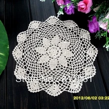 Новое прибытие 12 pic/лот 28 см круглый кружево doily хлопок Настольный коврик как подстаканник coaster вязаное полотенце крышка столовая посуда