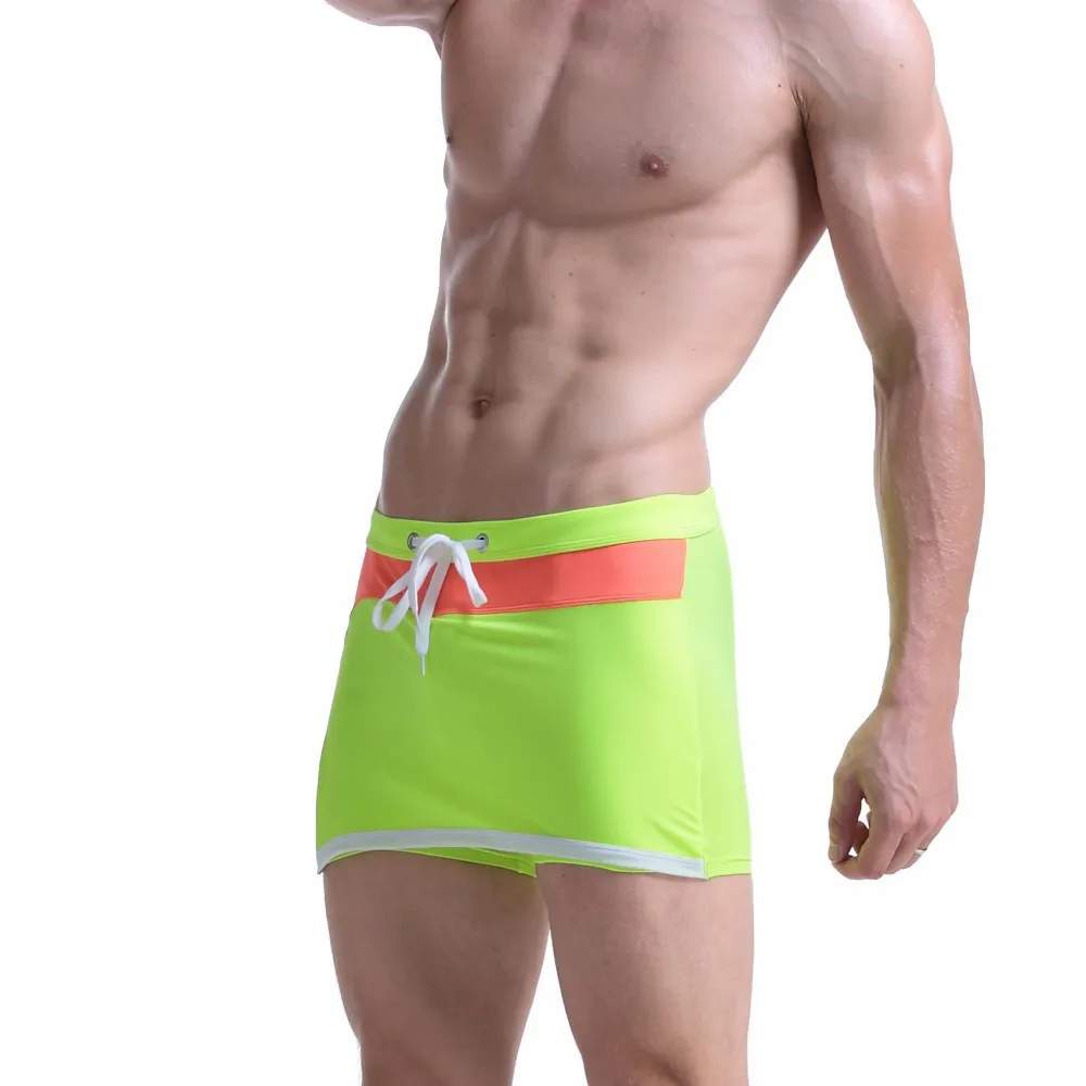 Модные повседневные мужские плавки spa с спортивные трусы тонкий дышащий эластичный печатных пляжные плавки для серфинга