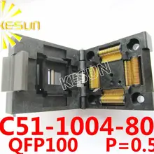 IC51-1004 QFP100 TQFP100 IC тестовая розетка/программатор адаптер/горящая розетка(IC51-1004-809