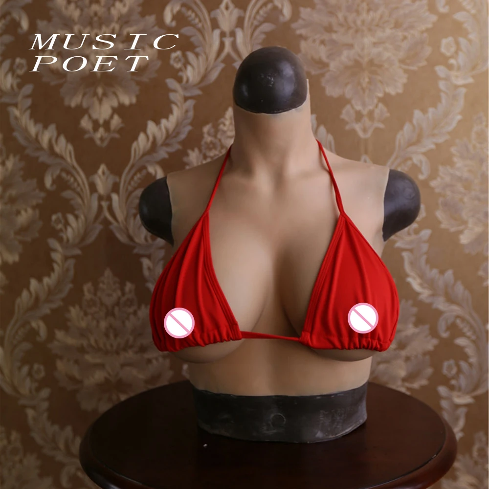 

CDEcup Realistic Silicone Breast Forms Artificial Boobs Enhancer Crossdresser chest for man Solid silicone filler