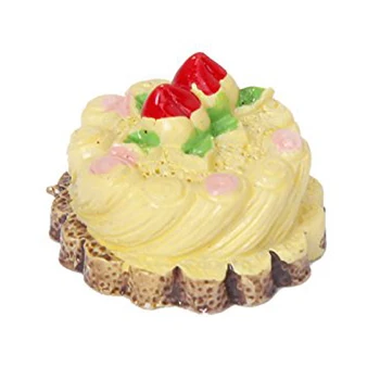 

8 pieces assorted flavored chocolate strawberry cherry pie miniature Cake for dollhouse