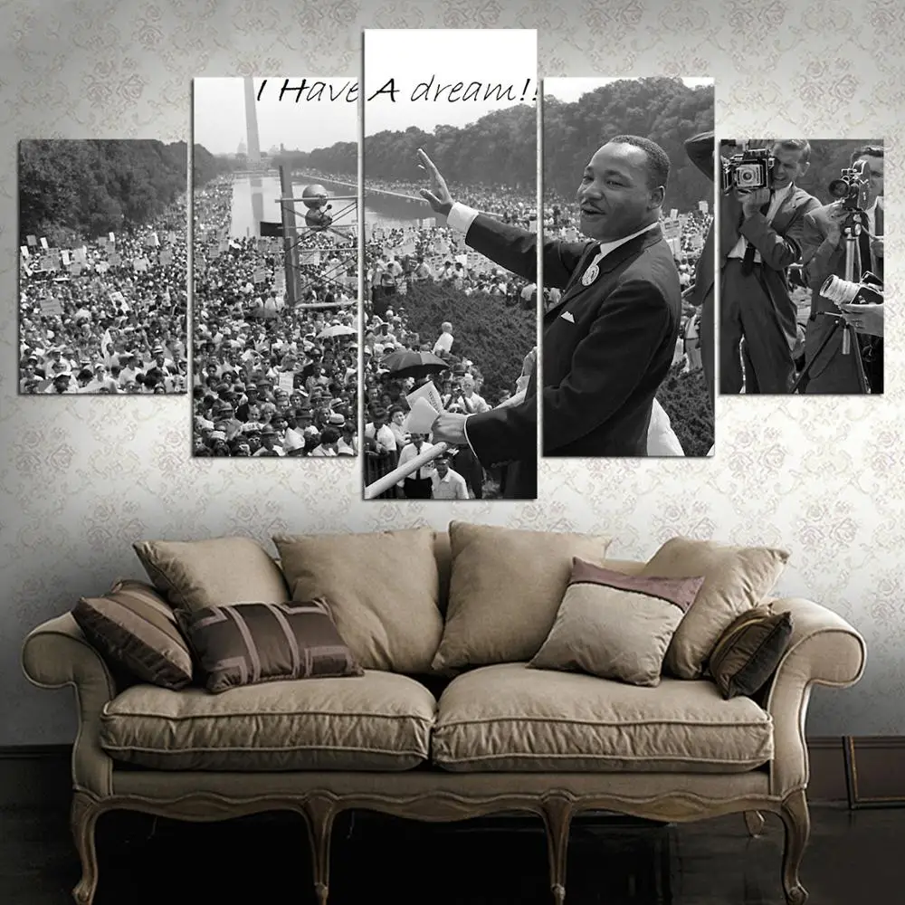 Martin Luther King Canvas Wall Art Picture Print Decoration 5 Sizes Choose 