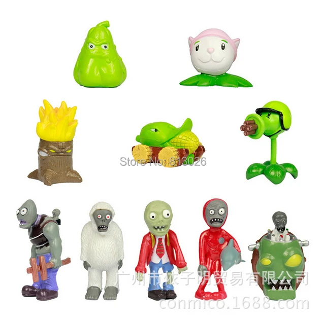 Special Offers 10pcs/set Plants vs Zombies Flower PVZ Classical PVC brinquedos Collection Figures toys AnnO00407A