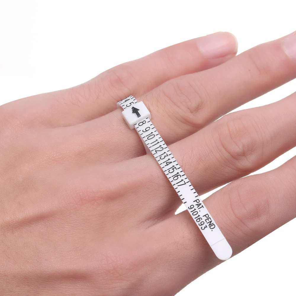 

1PC Ring Sizer UK/US Official British/American Finger Measure Gauge Men Womens Ring Band Genuine Tester Jewelry Accessory