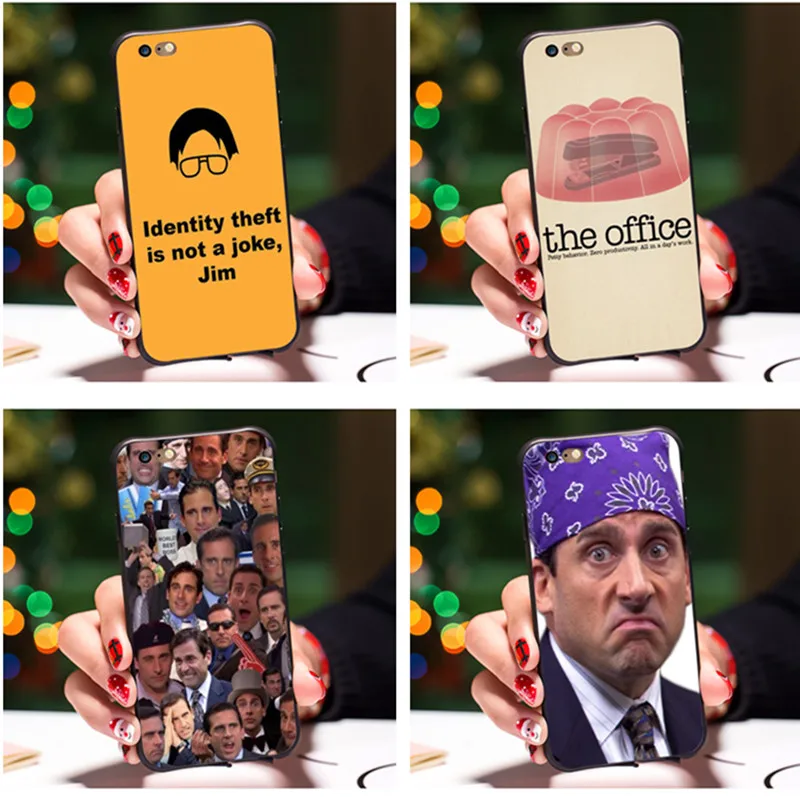 

Smmna Silicone Case For iPhone 7 Case Michael Scott The Office Funny Humor 5 cell phone Cover For iPhone7 8 Plus X XS MAX 6 6s