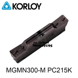 MGMN300-M PC215K, MGMN300 оригинальные KORLOY карбидная вставка процесс чугуна канавок для резки поворотный инструмент держатель бар