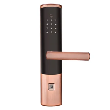 

Wireless Smart APP Secure Fingerprint Door Lock Intelligent Electronic Bluetooth Lock Verification With Password & RFID Unlock