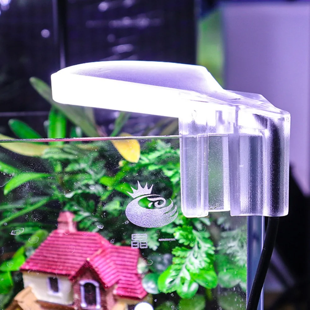 Водонепроницаемый мини-светильник для аквариума 5 Вт, 8 светодиодов, светильник для аквариума, аквариумных растений, светильник для выращивания растений, товары для домашних животных