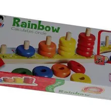 Детская деревянная начальное обучение игрушки Радуга вычисляет круг обучения блоки детские игрушки деревянные игрушка montessori подарок