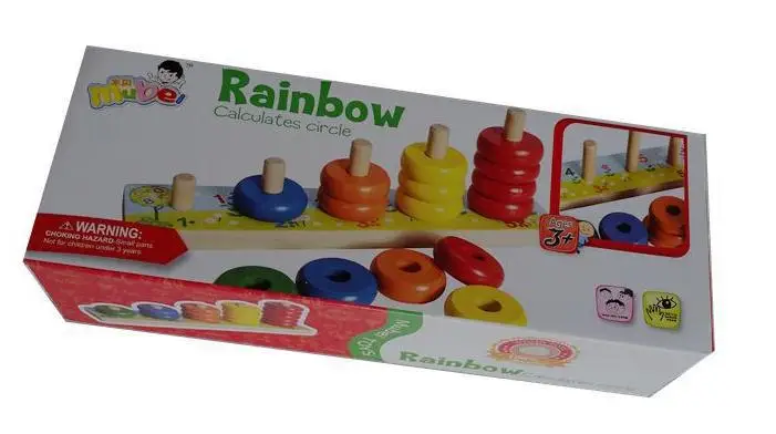 

Free delivery,wooden child/toys,rainbow calculates circle,education and learning of children toys,montessori teaching AIDS
