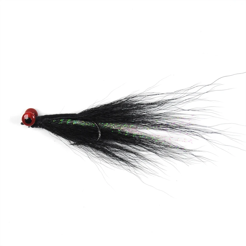 6 шт #4 приманка со свинцовым Clouser Minnow bucktail морской рыбалки Fly Deceiver мух