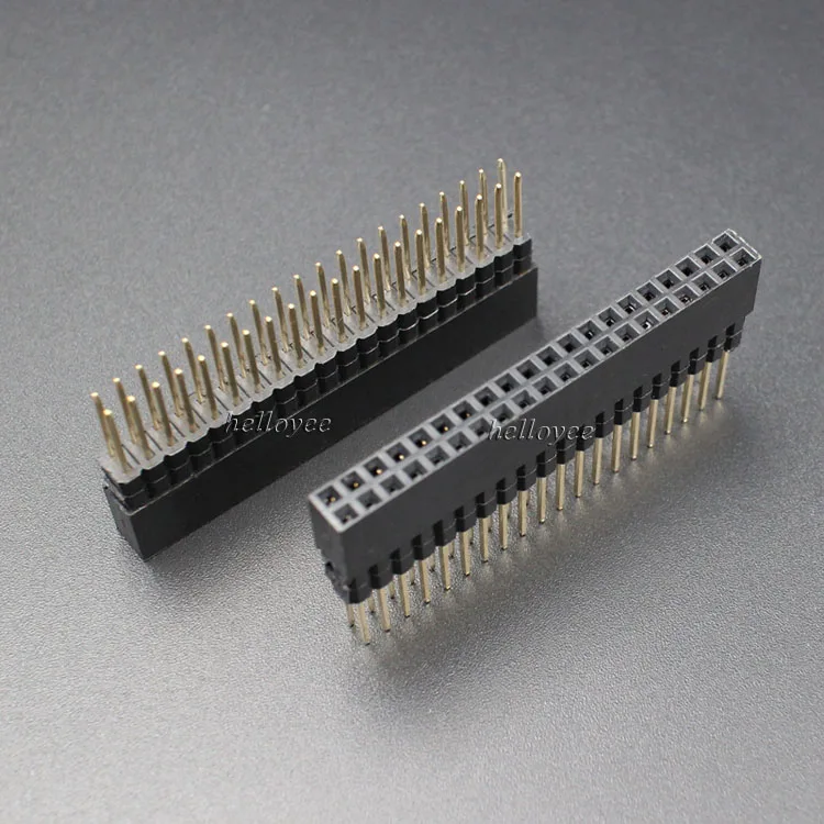Hellotronics 50 шт./лот 2x20 Pin сверхвысокий штамп 8 5/5 0/10 5 мм для RaspberryPi A + Model B Plus Pi 2 3 4|50