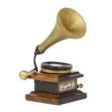 Dongzhur ультра-компактный Ретро фонограф с записью кукольный домик Миниатюрный 1:12 мебель мини аксессуары DIY Миниатюрный Кукольный дом