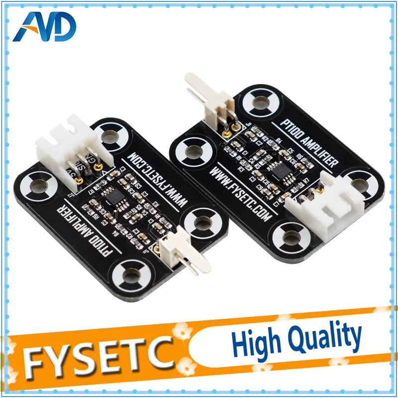 أسود V6 PT100 مكبر للصوت مجلس PT100 الاستشعار عالية الدقة درجة الحرارة مجلس ترقية مكبر للصوت مجلس 3D طابعة جزء