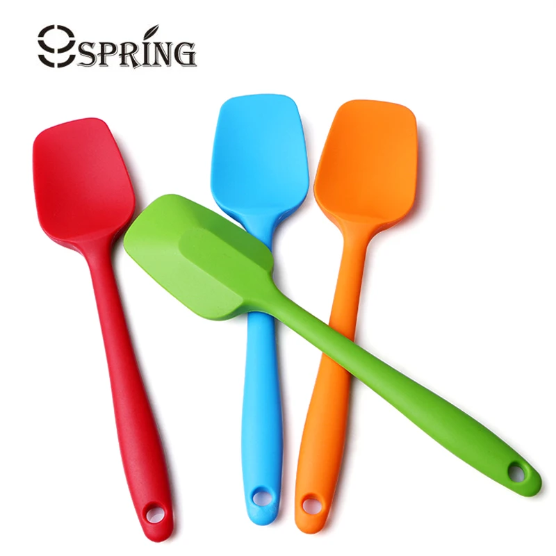  Large Silicone Baking Spatula Colorful Cake Scraper Butter Mixing Spoon Spatula Silicone Pastry Bak