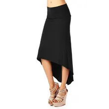 Женская Мини Однотонная юбка 883 Новинка Сексуальные Женские повседневные юбки до щиколотки черные/красные