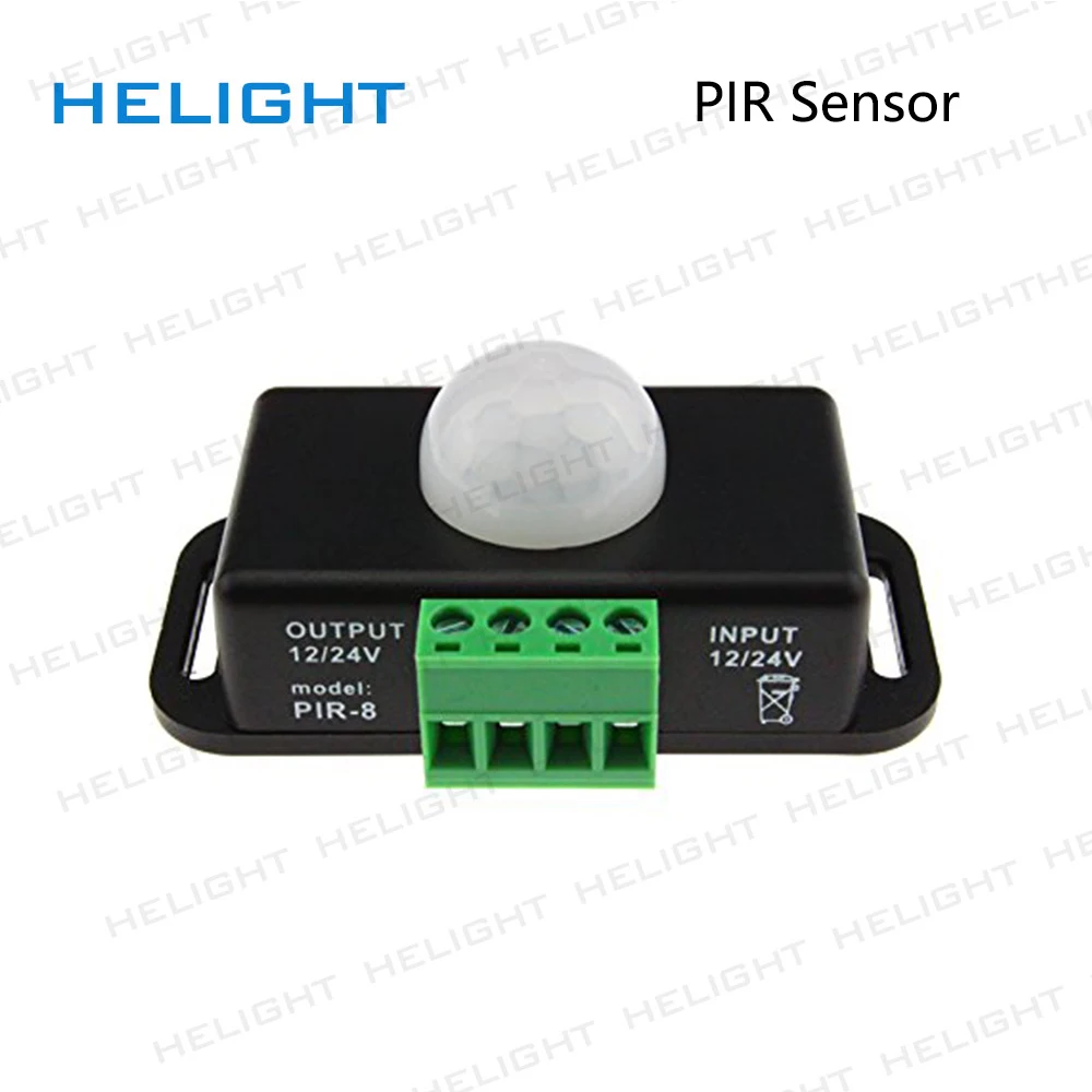 

12V 24V Mini PIR Motion Sensor Detector Switch for LED Strip Ruban Light Tape SMD 5050 3528 Infrared Detection 6A 12 Volt 24Volt