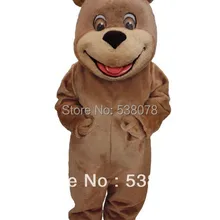 Светло-коричневый недорогой костюм счастливого плюшевого талисмана для взрослых, профессиональный костюм кунг-фу панды, костюм для вечеринки SW534