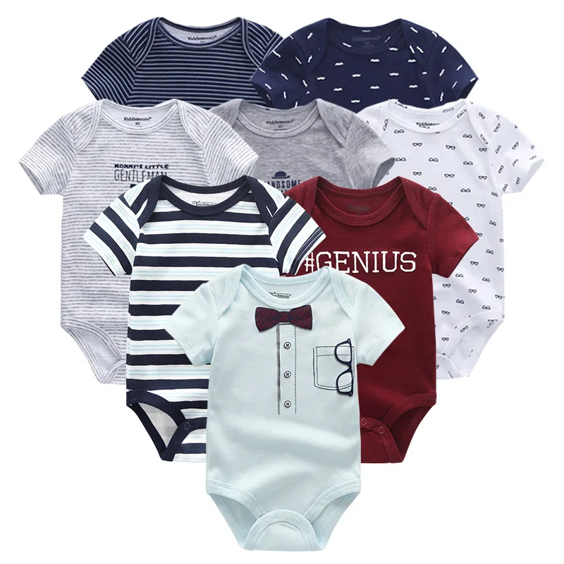 

2019 8PCS/Lot Unisex Girls Baby Clothing Unicorn Cotton Baby Boy Clothes Bodysuits Baby Girl Clothes Roupas de bebe Newborn